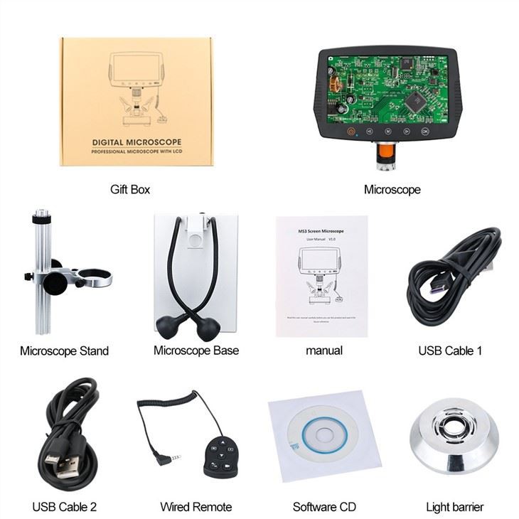 9.0 Inch Digital Video Camera Microscope