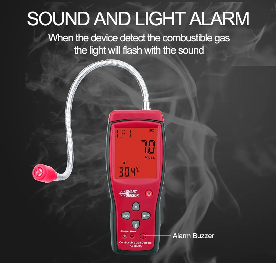 The alarm value of combustible gas detector